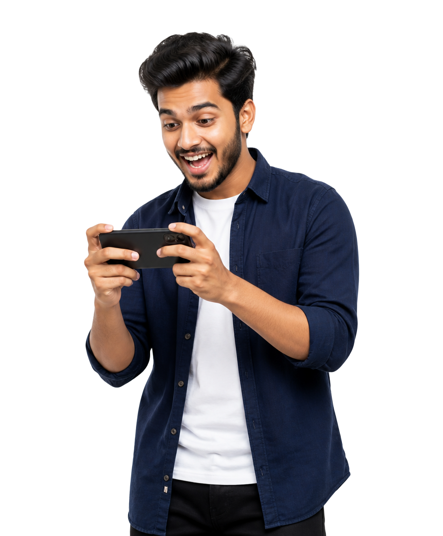 Happy AS Network customer checking coverage on his phone